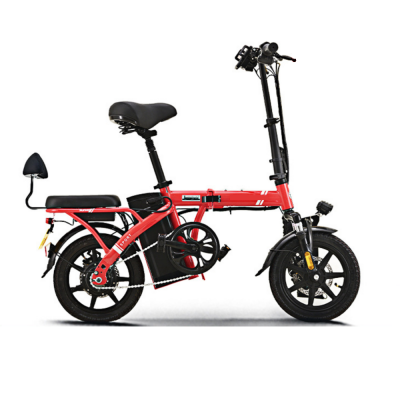 250W 48V 8AH 14 inch small Folding driving service long range swapping battery park camping beach electric bike bicycle