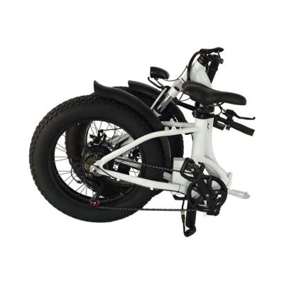 Best selling high quality White electric bicycle 20 inch folding mountain electric fat tire mountain bike with ce certificate